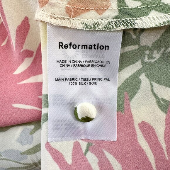 Reformation Poppies Silk Maxi Dress 0 in Fabrizia Floral - Picture 9 of 14